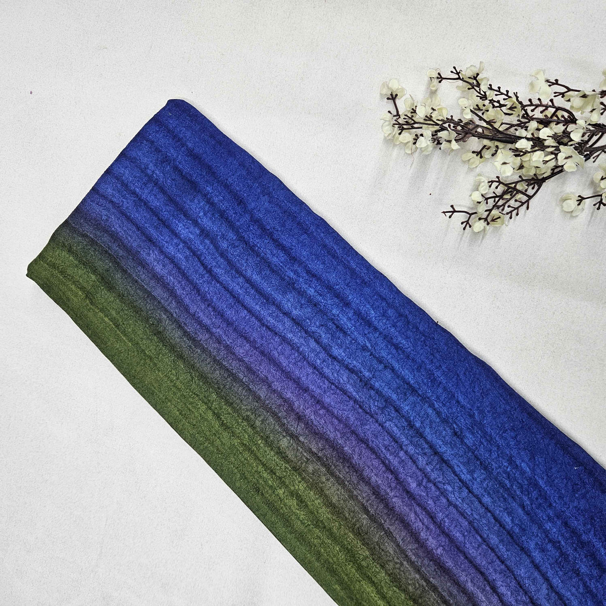 Multicolor Stripes Silk Fabric TU-1000-14