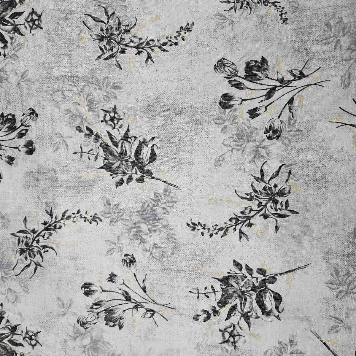 White Floral Zari Jacquard Rayon TU-1000-22 – image 2 of 3