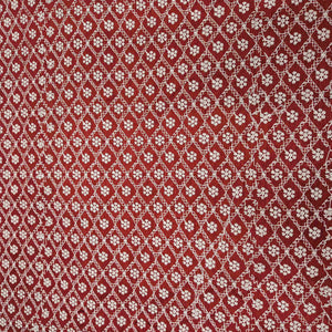 Red Floral Embroidery Raw Silk TU-1000-7 – image 2 of 3