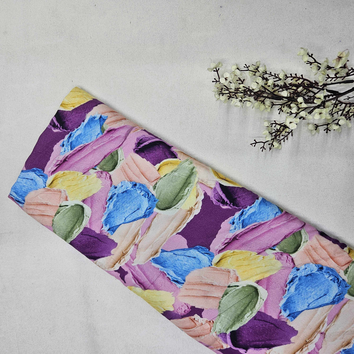 Multicolor Floral Print Rayon TU-1000-18