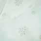White Thread Sequins Embroidery Georgette Dyeable Fabric 1458 VPC-20301  