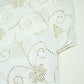 White Floral Mukaish Work Georgette Dyeable Fabric 1289 GT-20774  