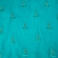 Sky Blue Cutdana Thread Embroidery Organza Fabric 404 SD-20785