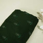Olive Green Cutdana Thread Embroidery Organza Fabric 404 SD-20787