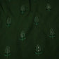 Olive Green Cutdana Thread Embroidery Organza Fabric 404 SD-20787