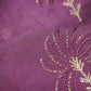 Wine Thread Sequins Embroidery Organza Fabric 390 SD-20855