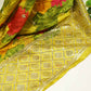 Green Floral Embroidery Tissue Silk Fabric 3302 GT-20864