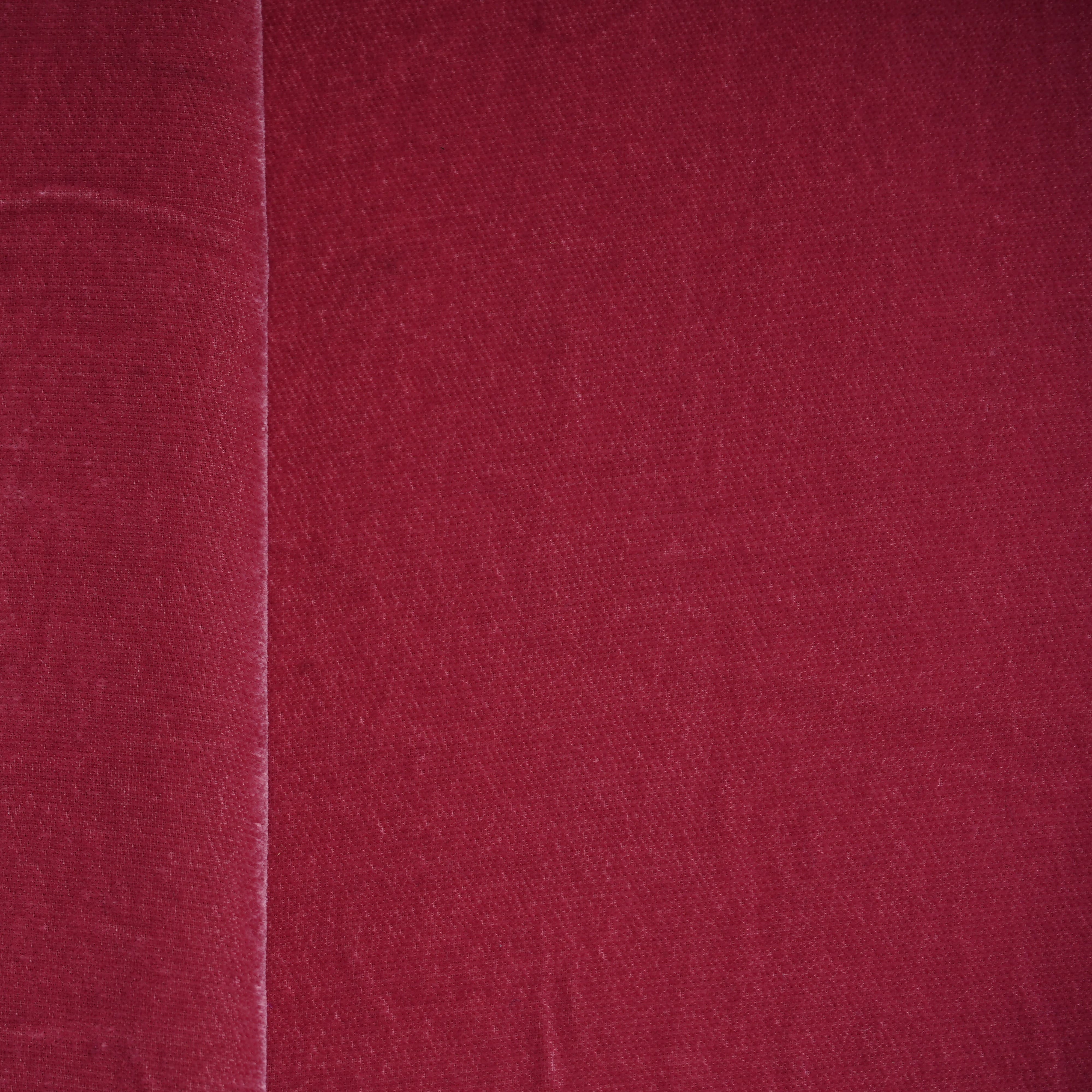 Brick Red Solid Velvet Fabric 20931