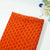 Orange Geometrical Print Organza Fabric 2431 MTF-20934
