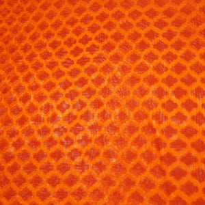 Orange Geometrical Print Organza Fabric 2431 MTF-20934