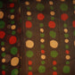 Brown Polka Dot Print Organza Fabric 20938