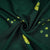Dark Green Bandhani Print Russian Silk Fabric 20943