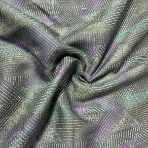 Sage Green Geometrical Print Pashmina Fabric