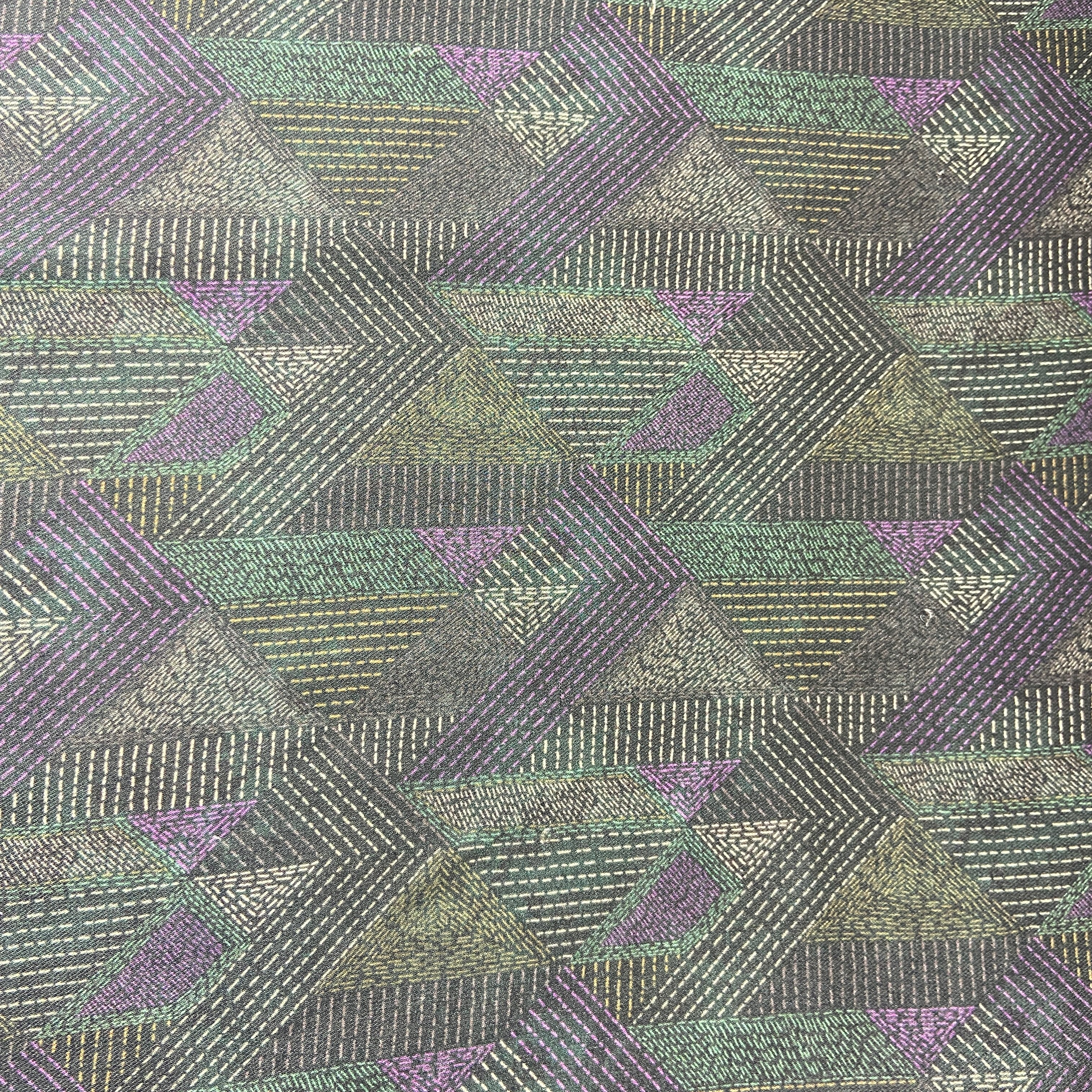 Sage Green Geometrical Print Pashmina Fabric
