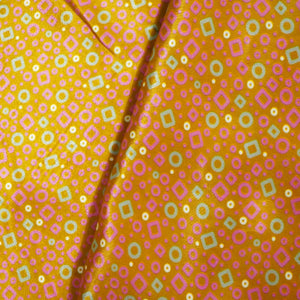 Brown Floral Print Natural Crepe Fabric 2703 MTF-21057