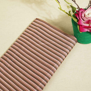 Lavender Stripes Print Upada Silk Fabric 2555 MTF-21080