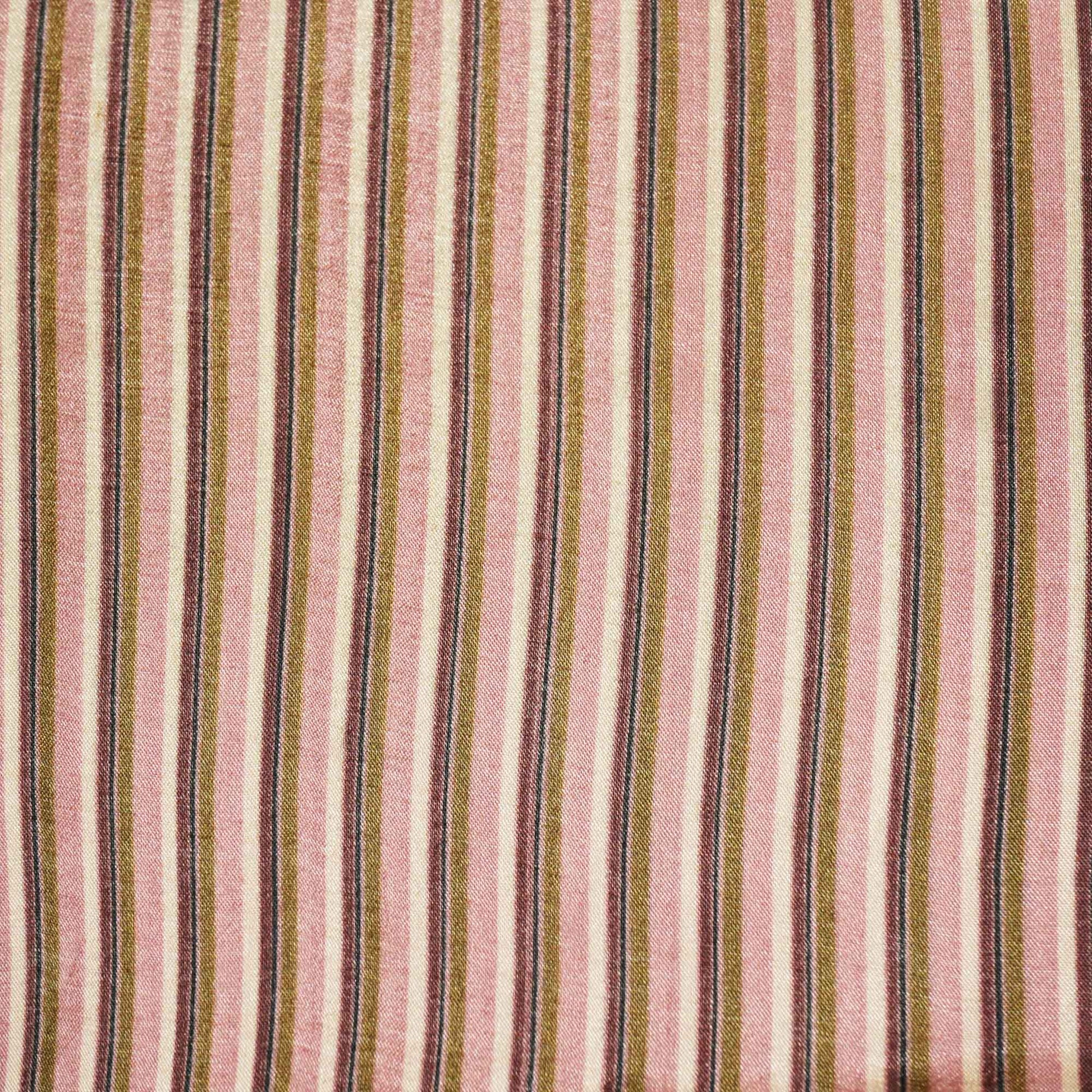 Lavender Stripes Print Upada Silk Fabric 2555 MTF-21080