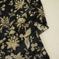 Black Sabyasachi Zari Embroidery Raw Silk Fabric DR-28211