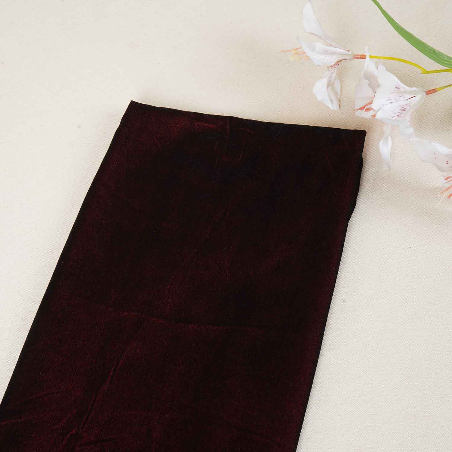 Brick Red Solid Micro Velvet 9000 MSMR-21231 - TradeUNO