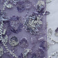 Purple Cutdana Sequins Embroidery Net Fabric