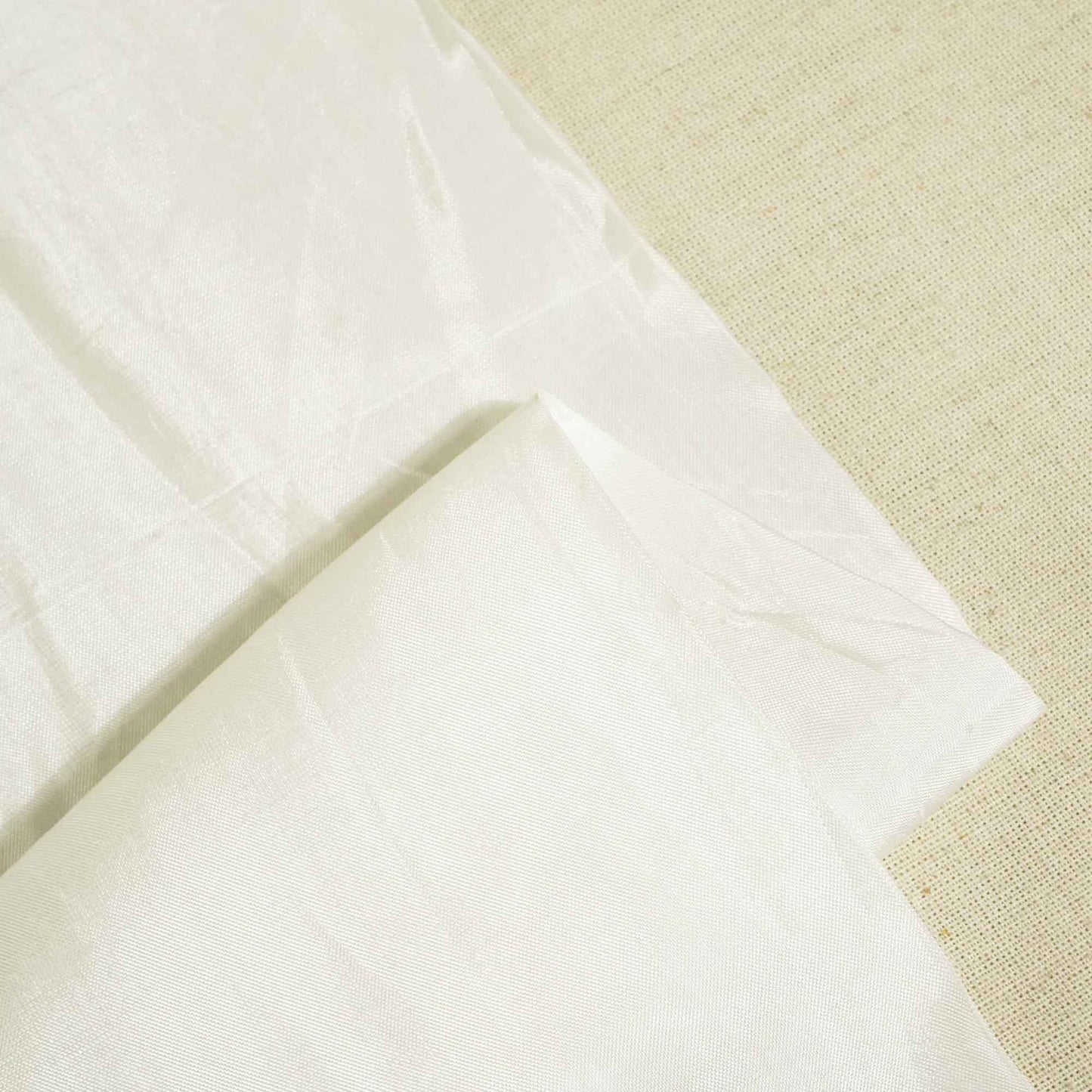 White Solid Upada Silk Dyeable Fabric 6146 SKLF-21285