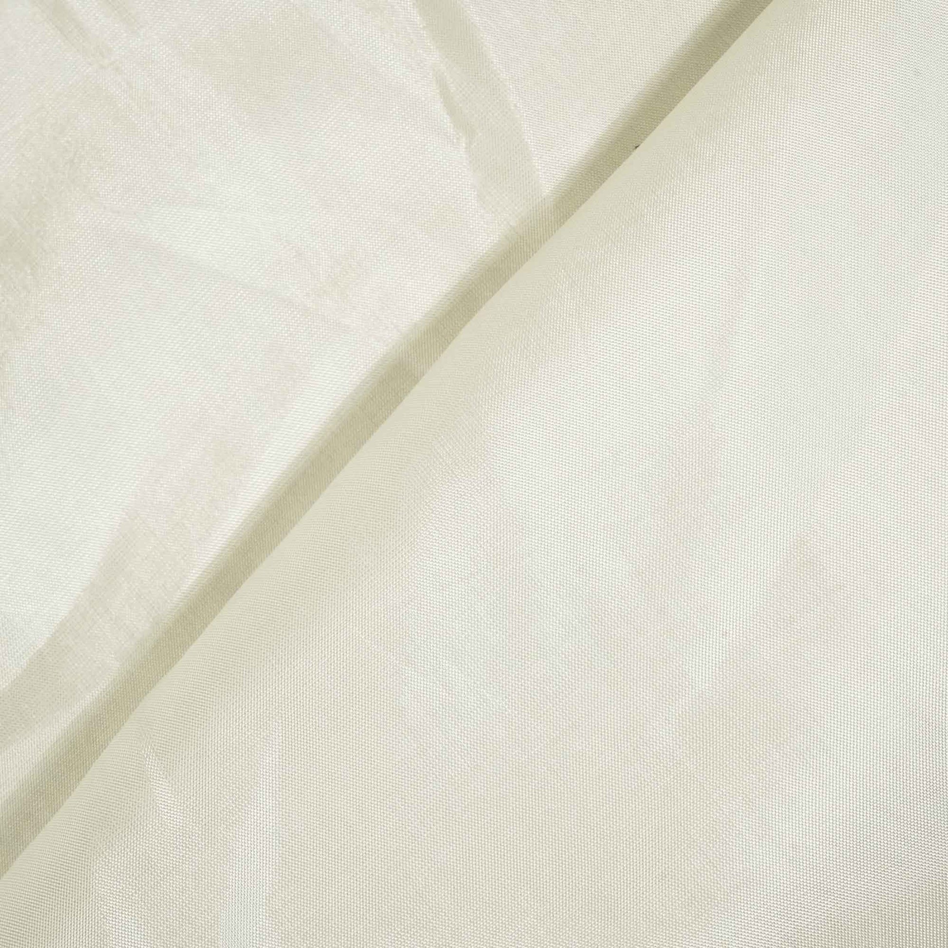 White Solid Upada Silk Dyeable Fabric 6146 SKLF-21285