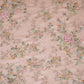 Pink French knot Thread Embroidery Georgette Fabric RA-28215