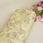 Yellow French knot Thread Embroidery Georgette Fabric RA-28216