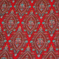 Red Kashmiri Embroidery Raw Silk Fabric DRAJ-28219
