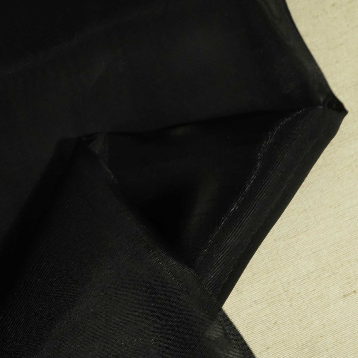 Black Solid Jimmy Choo Organza Fabric 4014 AF-21958
