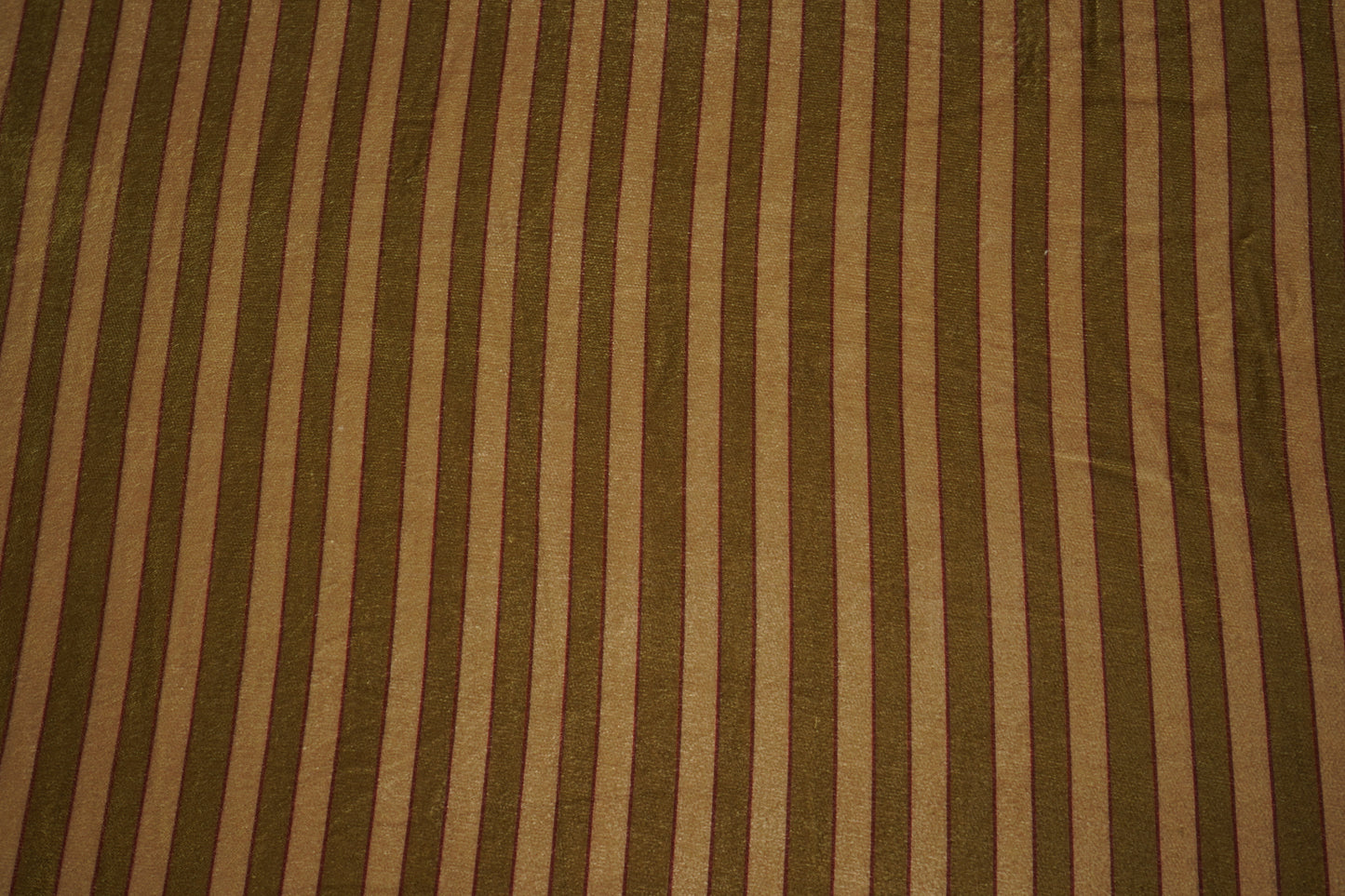 Cream & Green Strips Velvet Fabric MF-28220