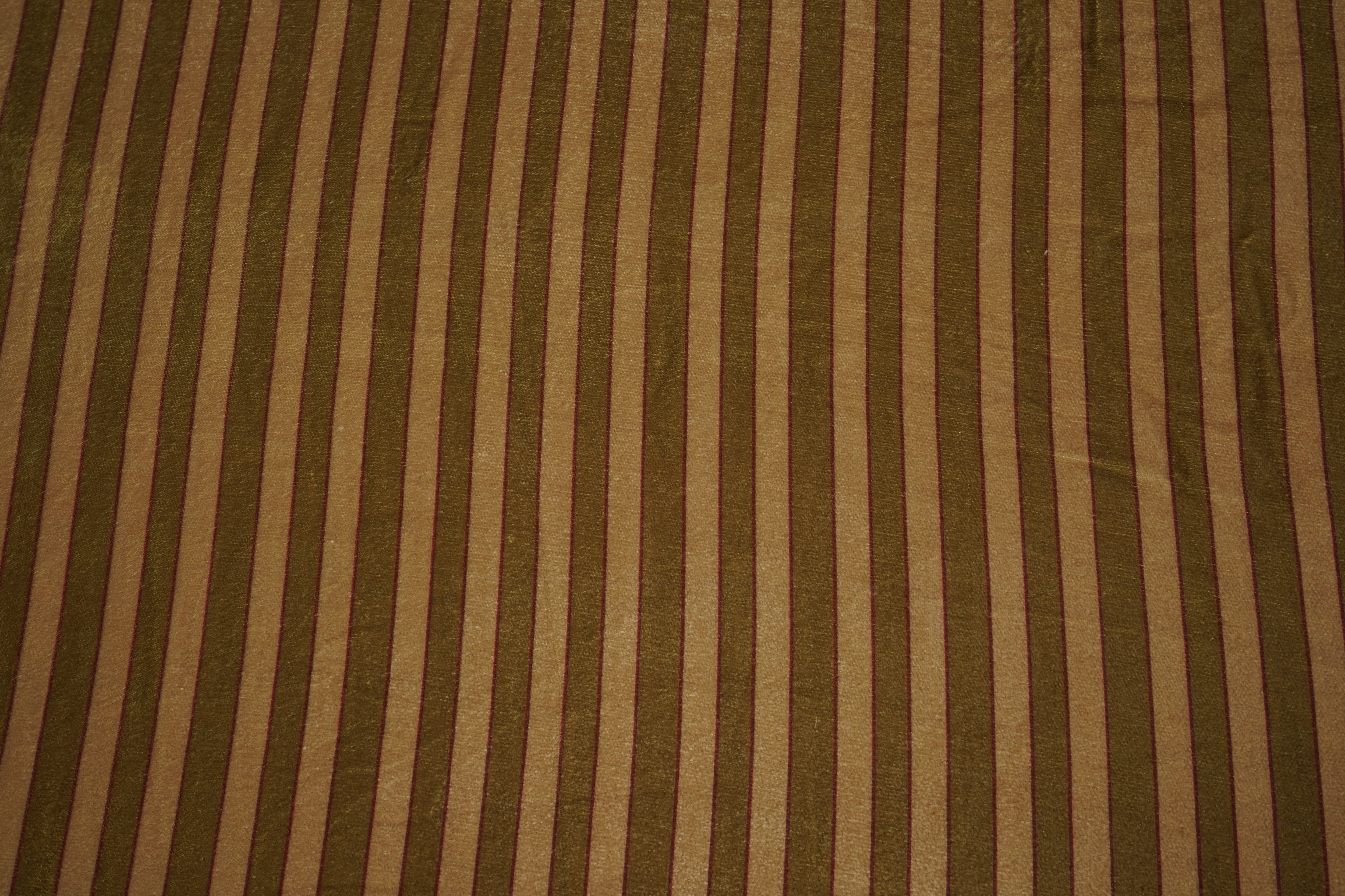 Cream & Green Strips Velvet Fabric MF-28220 - TradeUNO