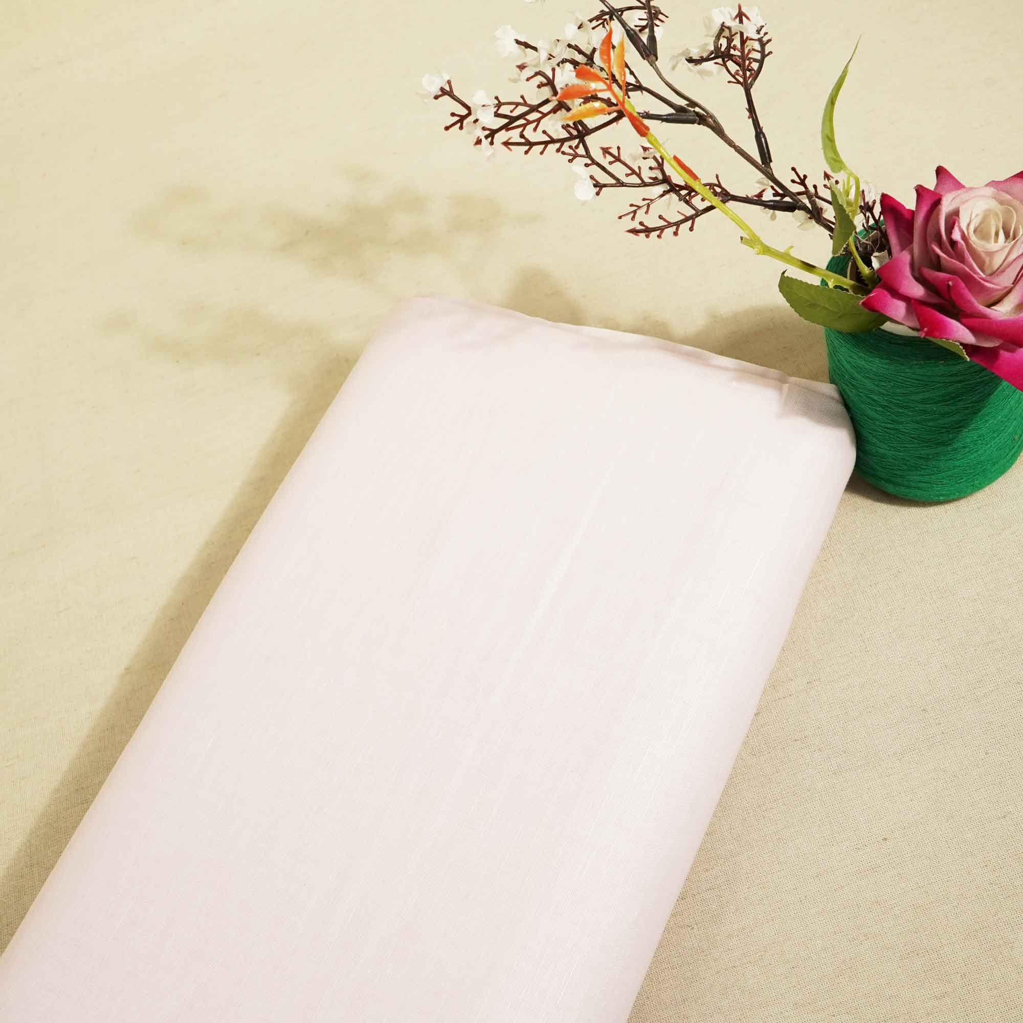 Light Pink Solid Cotton Linen Fabric 22484 - TradeUNO