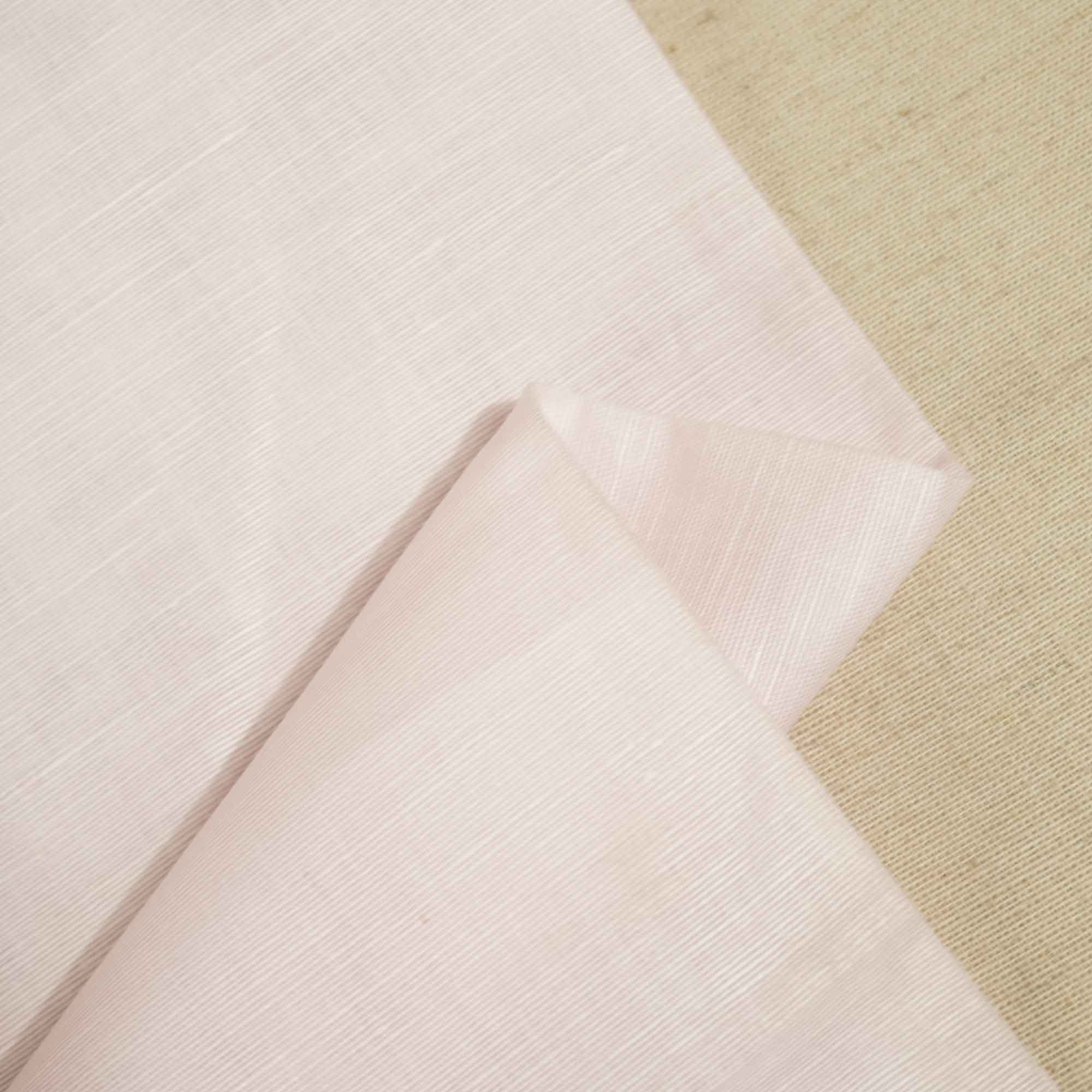 Light Pink Solid Cotton Linen Fabric 22484 - TradeUNO