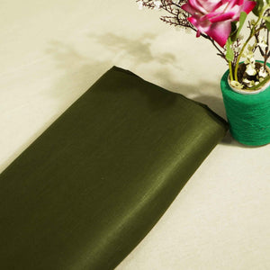 Dark Green Solid Cotton Linen MKT-22486