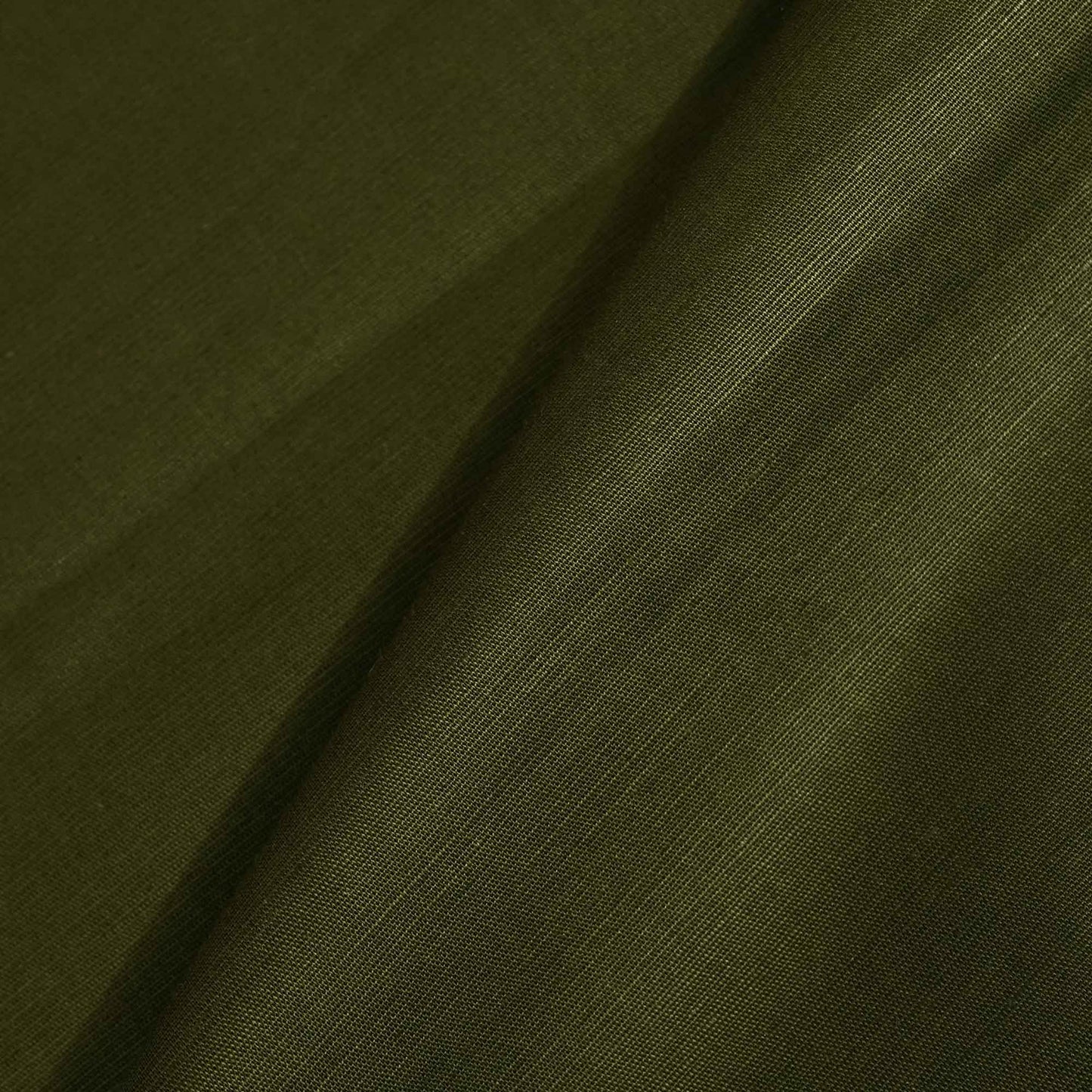 Dark Green Solid Cotton Linen MKT-22486