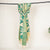 Beige & Green Pen Kalamkari Cotton Silk Dupatta