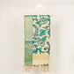 Beige & Green Pen Kalamkari Cotton Silk Dupatta