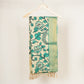 Beige & Green Pen Kalamkari Cotton Silk Dupatta