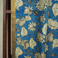 Beige & Blue Pen Kalamkari Cotton Silk Dupatta