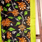 Black & Green Pen Kalamkari Cotton Silk Dupatta