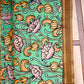 Green Pen Kalamkari Cotton Silk Dupatta