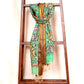 Green Pen Kalamkari Cotton Silk Dupatta
