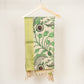Beige & Green Pen Kalamkari Cotton Silk Dupatta