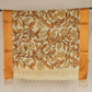 Beige & Brown Pen Kalamkari Cotton Silk Dupatta