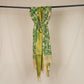 Beige & Green Pen Kalamkari Cotton Silk Dupatta