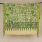 Beige & Green Pen Kalamkari Cotton Silk Dupatta
