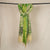 Beige & Green Pen Kalamkari Cotton Silk Dupatta