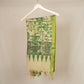 Beige & Green Pen Kalamkari Cotton Silk Dupatta