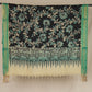 Black & Green Pen Kalamkari Cotton Silk Dupatta